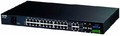 Коммутатор ZyXEL  MES-3528 L2+ 24 порта  Metro Fast Ethernet 4 порта Gigabit Ethernet/slots SFP