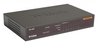 Коммутатор D-Link 8 портов 10/100Mbps и 4 PoE порта ,неуправляемый (DES-1008P)