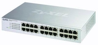 Коммутатор ZyXEL ES-124P 24 порта Ethernet L2 неуправляемый в компактном корпусе