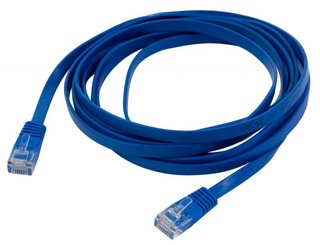 Сетевое оборудование Patchcord литой 5E FLAT 3m