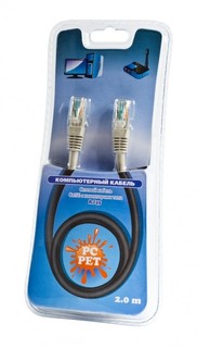 Кабель Сетевой PC PET Patchcord molded 5E 2m