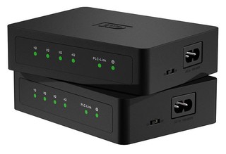 Сетевой адаптер WD WDBABY0000NBK-EESN 2x4 Ethernet Ports HomePlug AV up to 200 Mbps