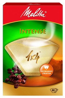 Фильтры бумажные Melitta Intense (для крепкого кофе) 1х4/80 шт., коричневые
