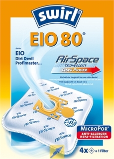 Пылесборники Swirl EIO80 Airspace 4 шт.+1 м.ф