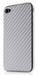 Наклейка декоративная Belkin для iPhone 4 карбон серебро F8Z897cwC01