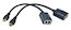 Кабель HDMI удлинитель по витой паре Gembird DEX-HDMI-01, HD19Mx2/RJ45Fx2