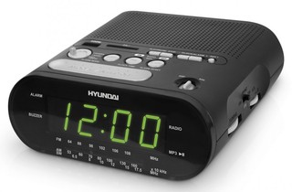 Радиобудильник Hyundai H-1546 black-green