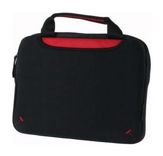 Сумка для Ноутбука Belkin 10" STORAGE SLEEVE W/ HANDLE; PITCH BLACK/JETSET RED F8N335cw011