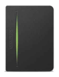 Обложка Pocketbook для 612 кожа черно-зеленый