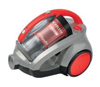 Пылесос Scarlett SC-1086 красный (+ утюг SC134S)