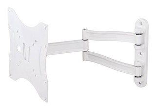 Кронштейн Kromax TECHNO-3 для ТВ 17"-37",настенный, 4 ст. наклон, до 30 кг, белый