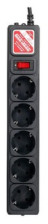 Сетевой фильтр Power Cube SPG-B-10-BLACK 3m черный 5 розеток