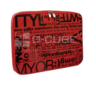 Чехол для ноутбука 13.3" G-Cube GNCR-713R, красный, серия «Chat Room»