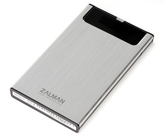 Внешний корпус для HDD ZALMAN ZM-HE130(SILVER) алюминиевый бокс для 2.5” SATA HDD, USB3.0,  переносной чехол
