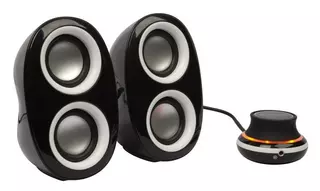 Колонки Jetbalance JB-160 2.0 черные с белым (6W)