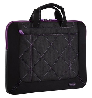 Сумка для ноутбука Targus TSS57401EU-50 Pulse slipcase черный и фиолетовый нейлон и неопрен