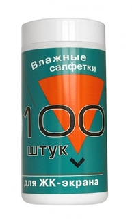 Влажные салфетки Konoos KBF-100 (туба) 100шт для ЖК экранов