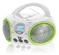Аудиомагнитола BBK BX100U белая с зеленым