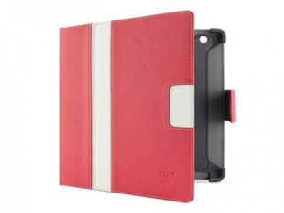 Чехол Belkin для iPad3/iPad2 CASE,FOLIO,PE/PU,NEW iPAD,SLIM +,LT PNK/WHT/GRVL0F8N753cwC02