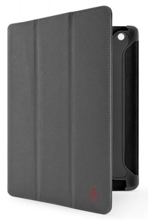 Чехол Belkin для iPad3/iPad2 CASE,FOLIO,PU-SUEDE,NEW iPAD,TRFLDMGNT,GRVL/BLKTOP/RED CPT0F8N784cwC01