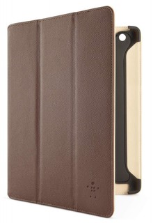 Чехол Belkin для iPad3/iPad2 CASE,FOLIO,PU/LTHR,NEW iPAD,TRFLD MGNT,BRN/TAN0F8N755cwC02