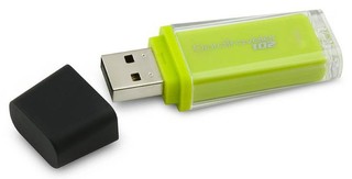 Флеш диск Kingston 16Gb USB 2.0 Hi-Speed DataTraveler 102 White (DT102/16GB)