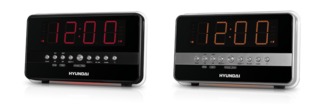 Радиобудильник Hyundai H-1549 черный с красным