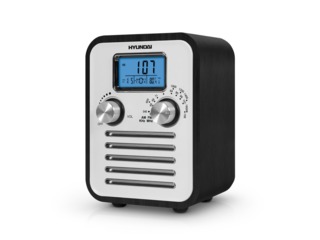 Радиоприемник Hyundai H-1623 черная кожа