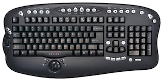 Клавиатура Oklick 770L Win7 black mmedia USB+USB port
