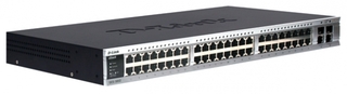 Коммутатор D-Link 48x10/100+2x1000BASE-T/SFP+2x1000BASE-T L3, STP/RSTP/MSTP (DES-3852)
