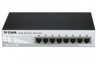 Коммутатор D-Link DES-1210-08P WEB Smart III 8 PoE ports 10/100Mbps