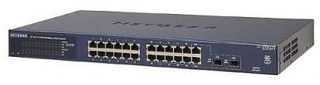 Коммутатор Netgear (FSM726-300EUS) Управляемый L2 с CLI, 24FE+2SFP/Combo ports