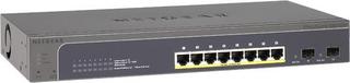 Коммутатор Netgear (GS510TP-100EUS) Управляемый Smart, 8GE/PoE+ 130W 2SFP портов Green