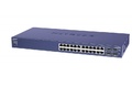 Коммутатор Netgear (GS724TP-100EUS) Управляемый Smart, 20GE PoE, 2SFP/Combo портов
