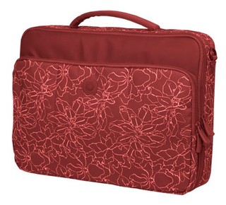 Сумка для ноутбука Continent CC-031 Красная с рисунком нейлон 15.6'' (внутр. 40х31х4.5)