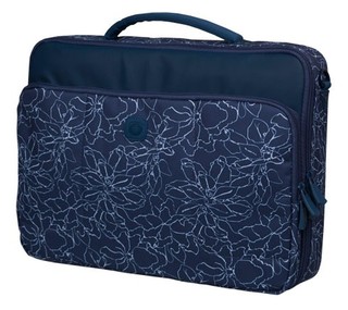 Сумка для ноутбука Continent CC-031 Синяя с рисунком нейлон 15.6'' (внутр. 40х31х4.5)