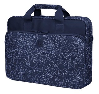 Сумка для ноутбука Continent CC-032 Синяя с рисунком нейлон 15.6'' (внутр. 40х31х4.5)