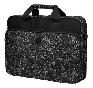 Сумка для ноутбука Continent CC-032 Черная с рисунком нейлон 15.6'' (внутр. 40х31х4.5)