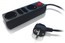 Удлинитель универсальный PC PET 1,8м 4 розетки чёрный AP02009-1.8-BK