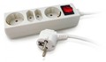 Удлинитель универсальный PC PET 3м 4 розетки белый AP02009-3