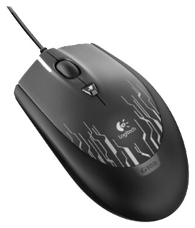 Мышь Logitech G100 Gaming black USB (910-002789)