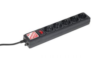Сетевой фильтр Power Cube SPG-B-6-BLACK 1.9m черный 5 розеток