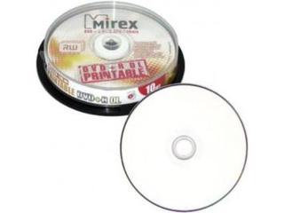 Диски DVD+R Dual Lauer Mirex 8.5 Гб 8x printable inkjet (10шт)