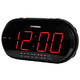 Радиобудильник Hyundai H-1543 черный с красным