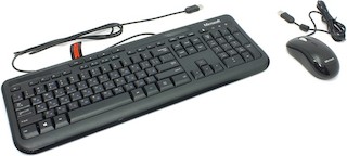 Клавиатура + мышь Microsoft Wired 600 USB Black (APB-00011)