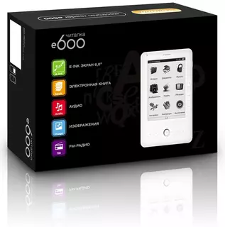 Электронная книга Digma e600 6 дюймов чёрная, чехол, 2Gb, fb2,djvu,pdf,txt,html,epub