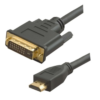 Кабель KRAULER HDMI -DVI 24GOLD 1.8m блистер