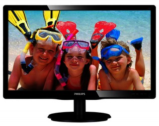 Монитор Philips 23" 236V4LSB/01 Glossy-Black TN LED 5ms 16:9 DVI 10M:1 250cd