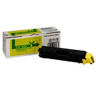 Тонер картридж Kyocera TK-580Y желтый для FS-C5150DN (2 800 стр) 1T02KTANL0