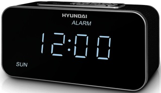 Радиобудильник Hyundai H-1505 Черный/Белый